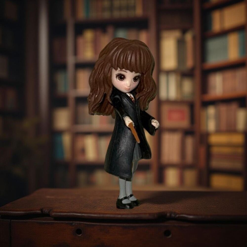 Spin Masters Wizarding World Magical Minis Hermione Granger Figure W/Wand 3” B14